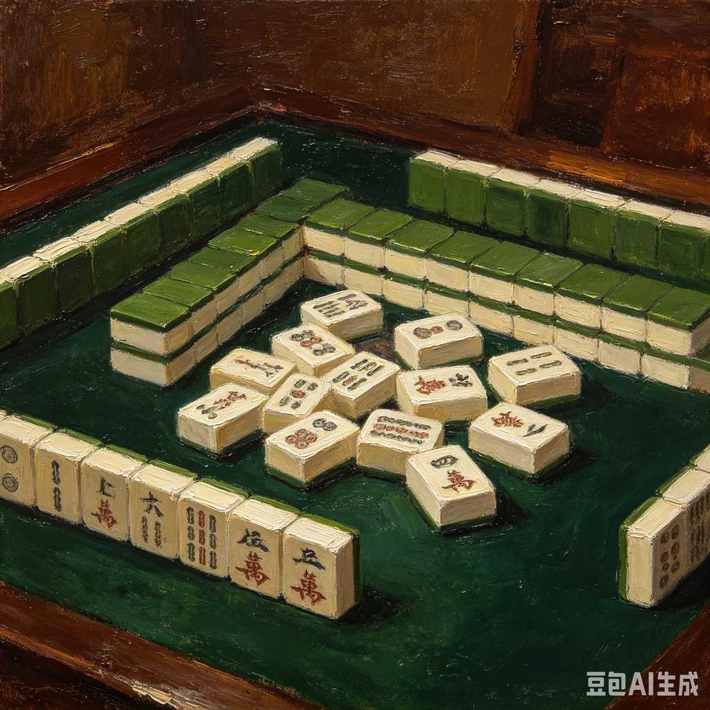 mini travel mahjong set lightweight